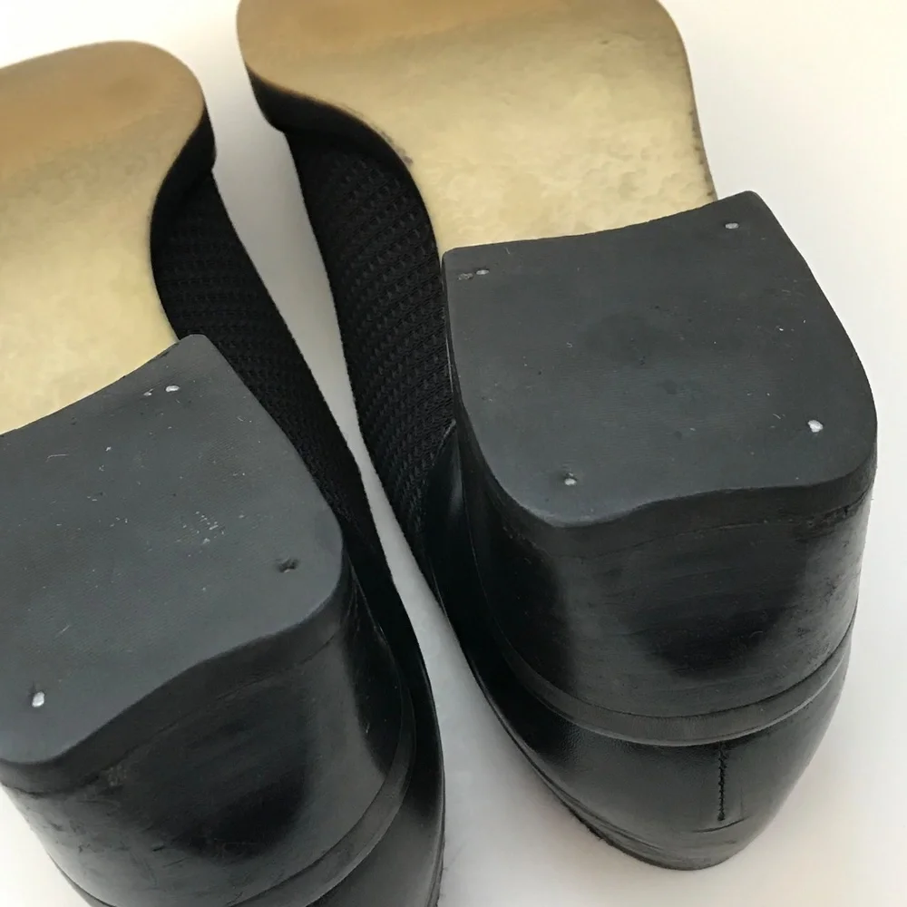 DONALD J. PLINER Black Loafer Chunky Heel Square Toe Women’s Size 6.5